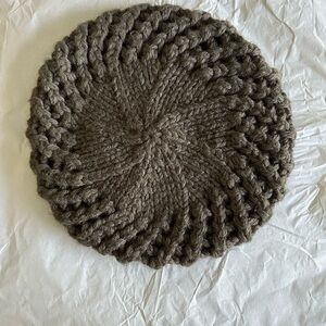 Beret style knit hat